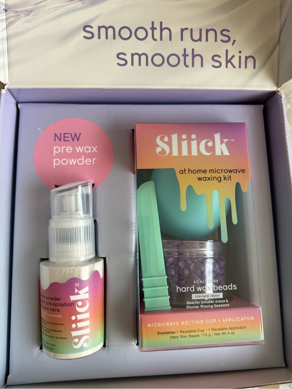 Sliick At-Home Microwave Waxing Kit with Pre-Wax Powder